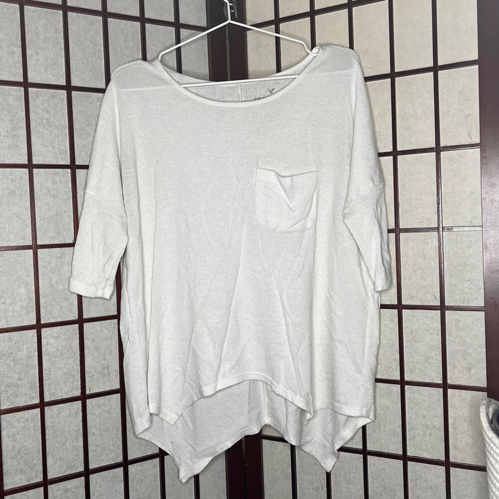 AE Soft & Sexy Plush - White Sweater/Top - Women's Size XS